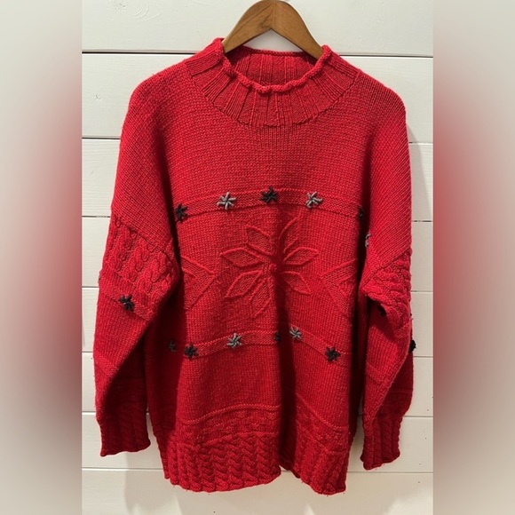 📍 VINTAGE ESPRIT SPORT 💯 wool knit sweater size XXL oversized ⚠️ - Picture 1 of 10